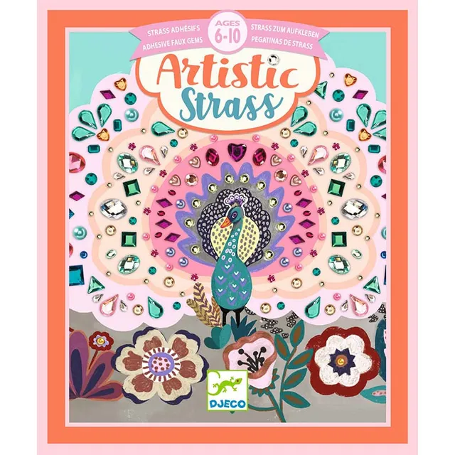Djeco Wild Beauty kit mosaico gemme 4 quadri dai 5 anni
