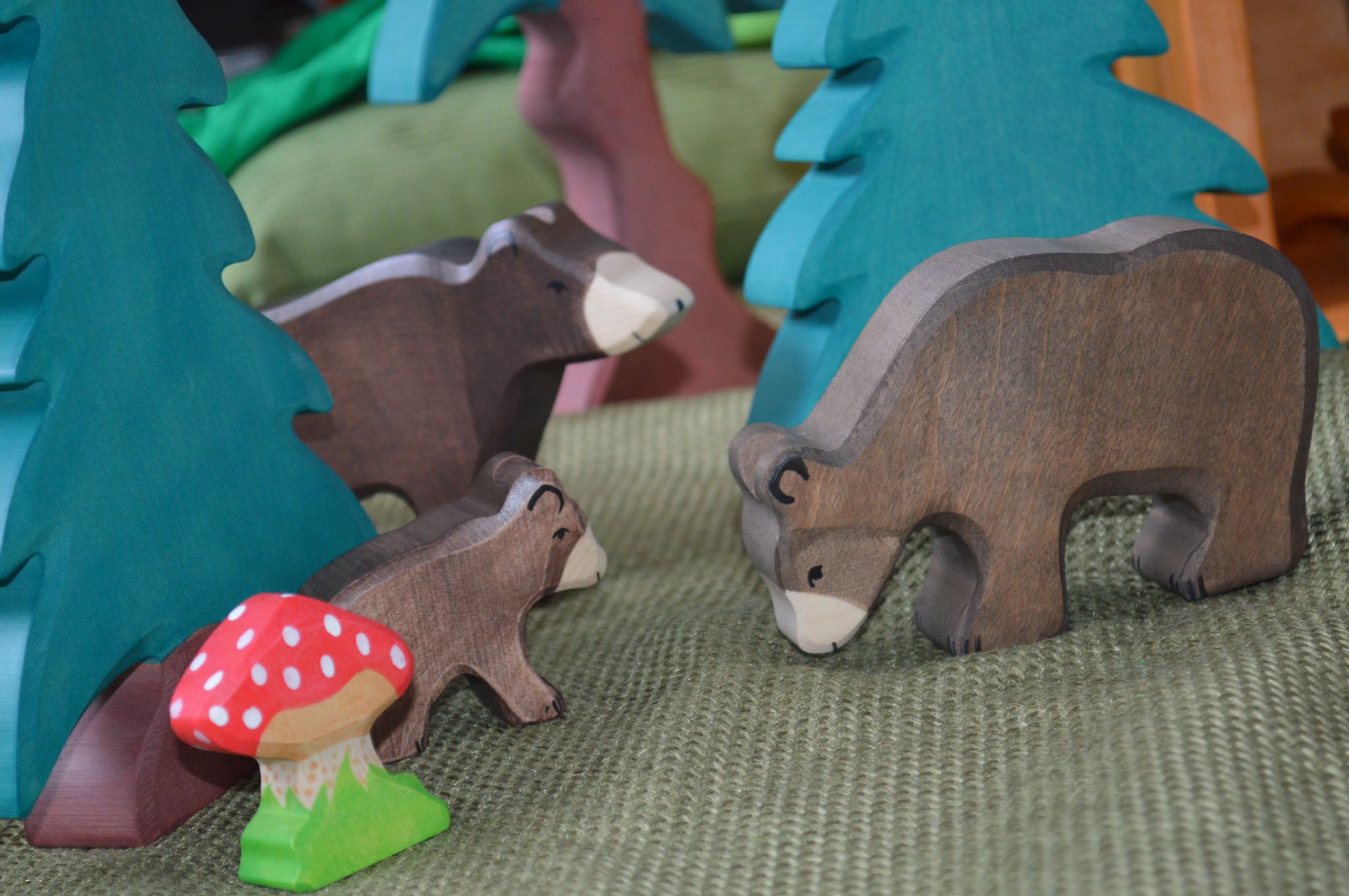 Holztiger Orso figura in legno grande