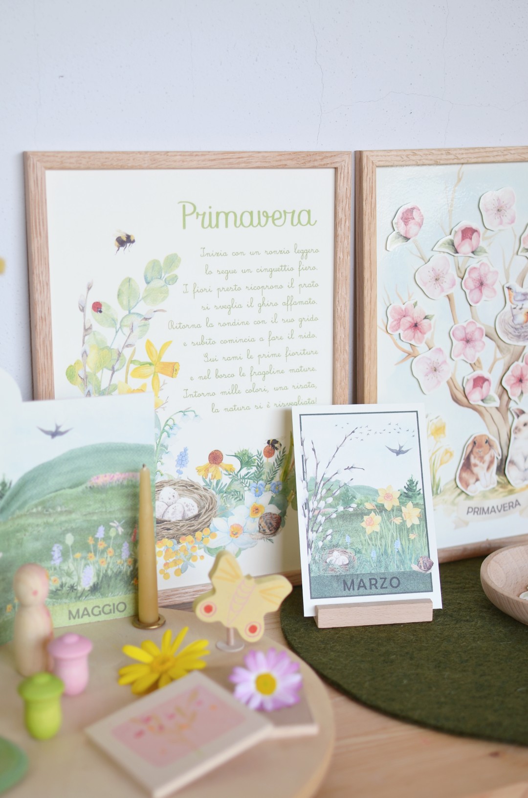PlayKitBaboo Primavera kit sensoriale con libro e riso