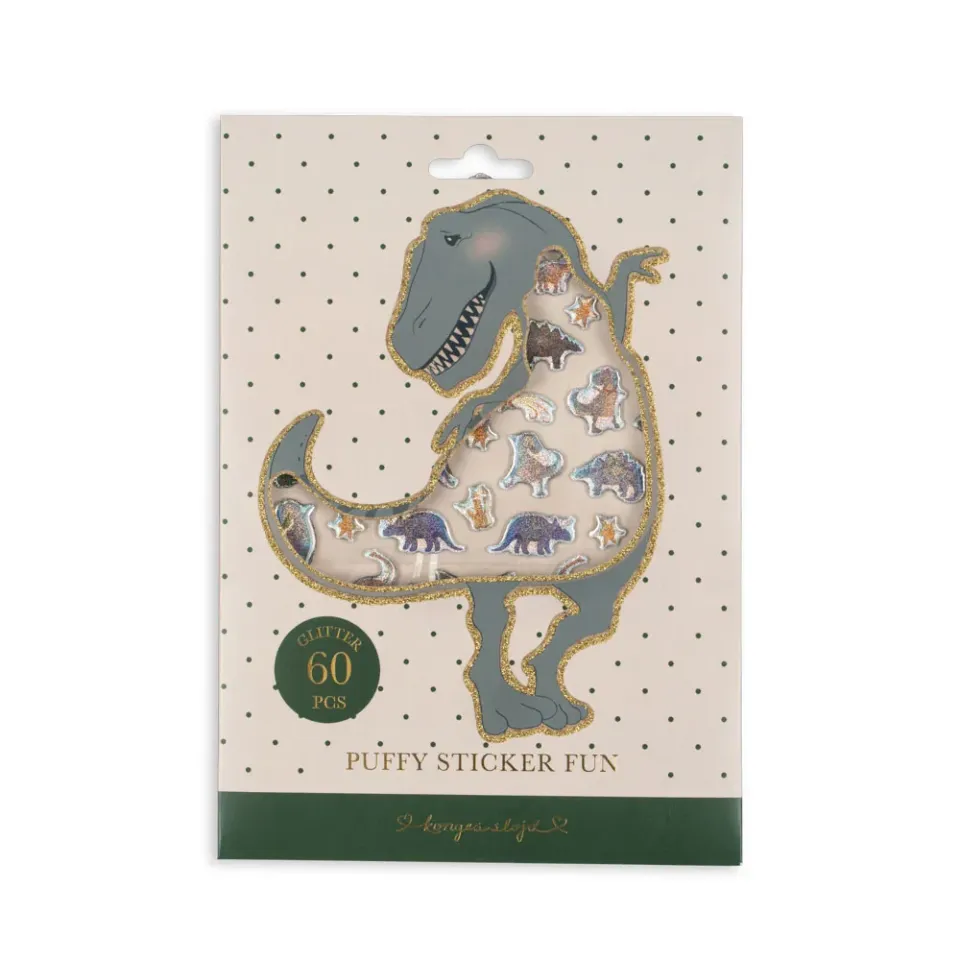 Konges Sløjd Dino puffy sticker adesivi 3D morbidi