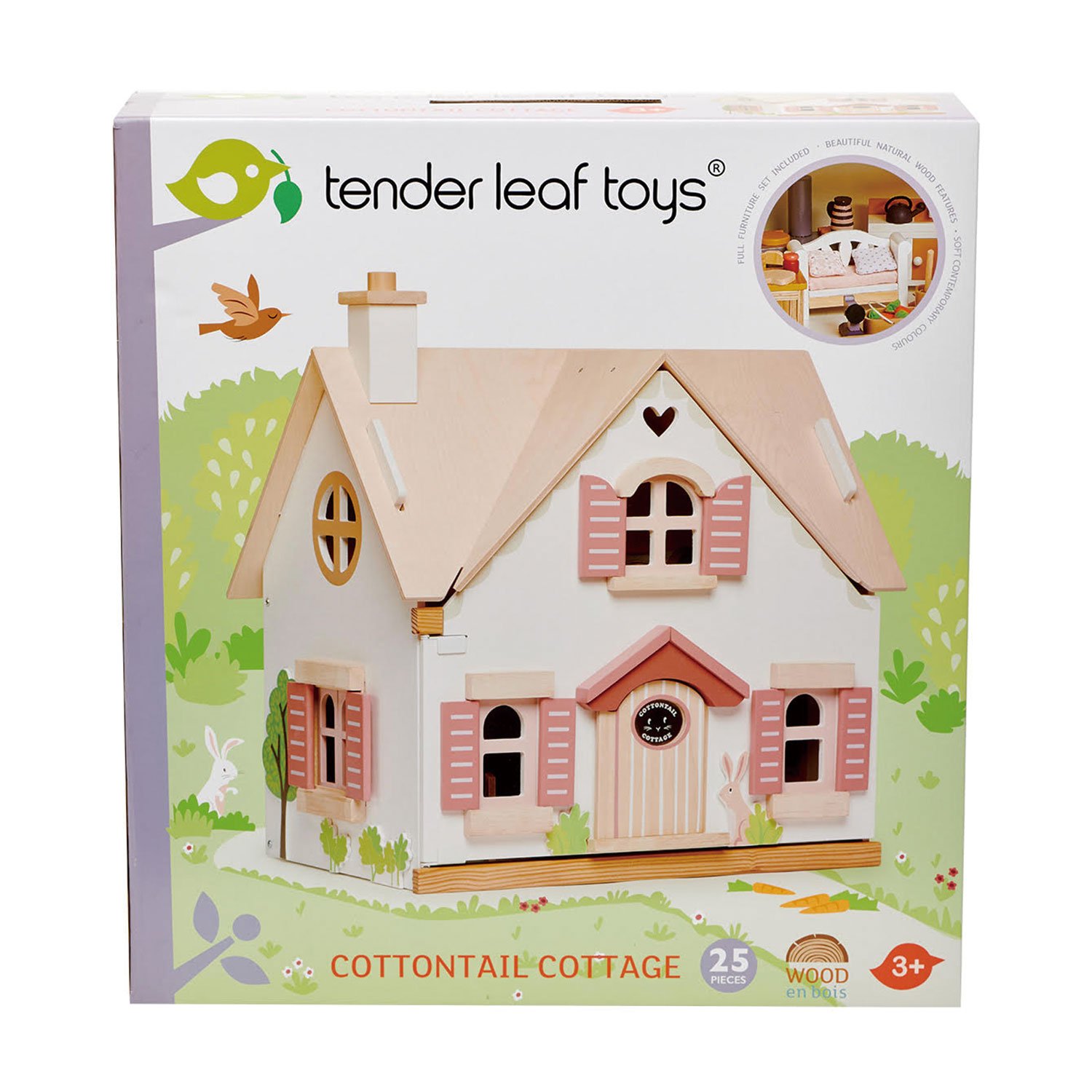 Tender Leaf Cottontail Cottage casa bambole con arredi