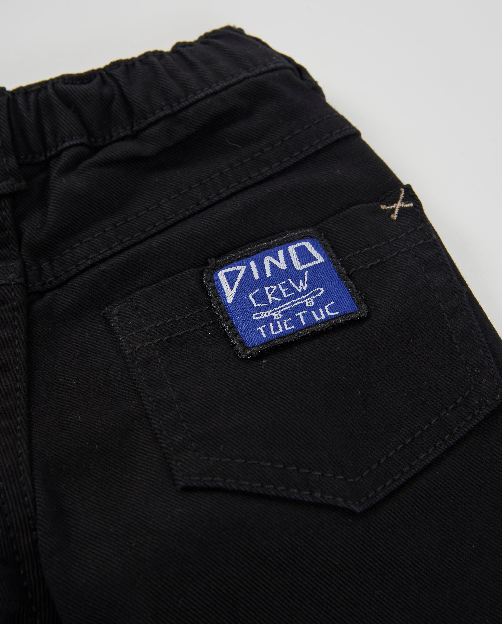 Tuc Tuc pantalone bimbo twill nero vita regolabile