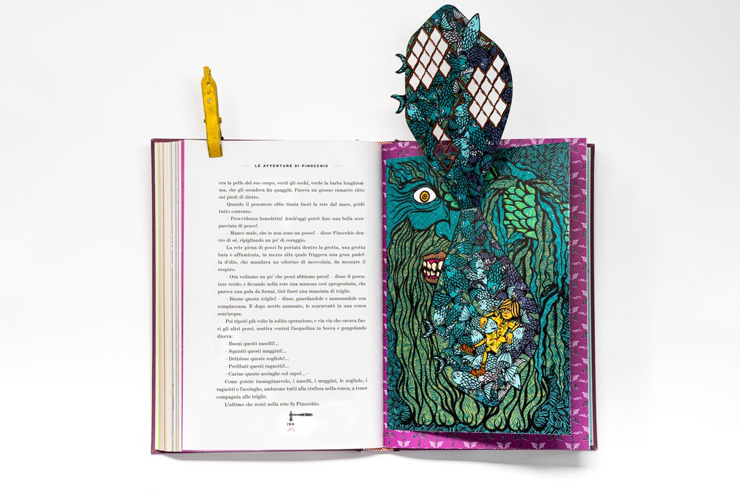 MinaLima Pinocchio libro interattivo cartonato 288 pagine