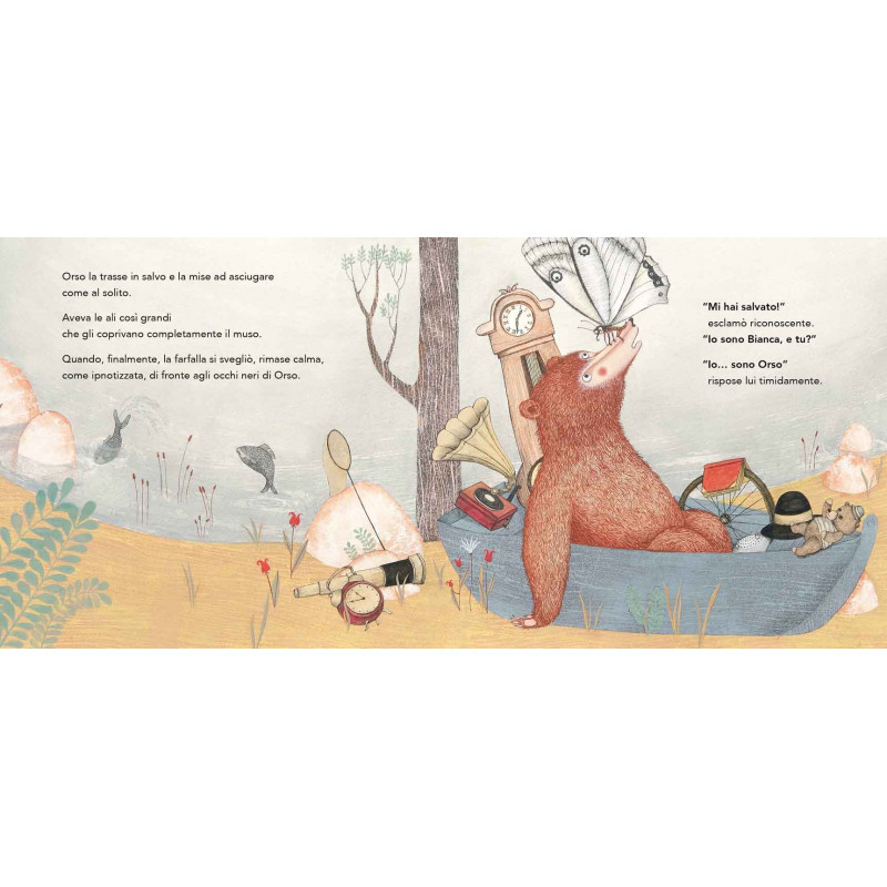 Orso acchiappafarfalle libro illustrato bontà e amicizia