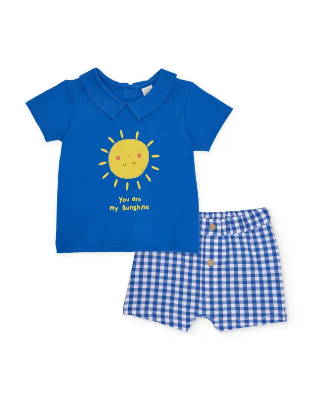 Tuc Tuc completo neonato maglietta shorts blu