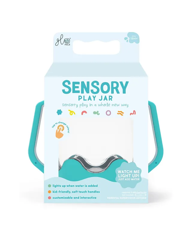 Glo Pals Barattolo Sensoriale Blu con Luce