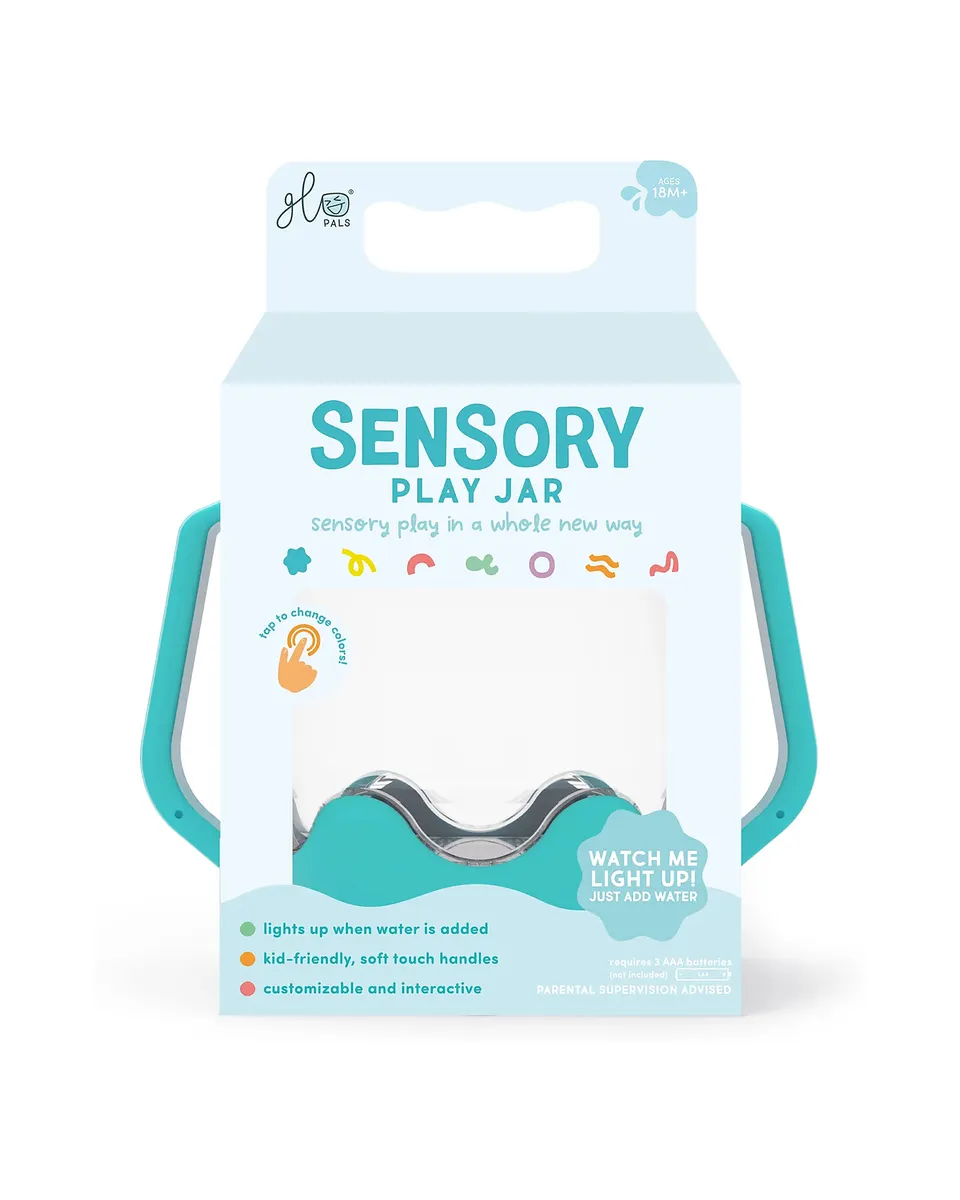 Glo Pals Barattolo Sensoriale Blu con Luce