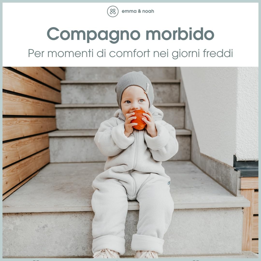 emma & noah tuta imbottita cotone bio mint 86-92