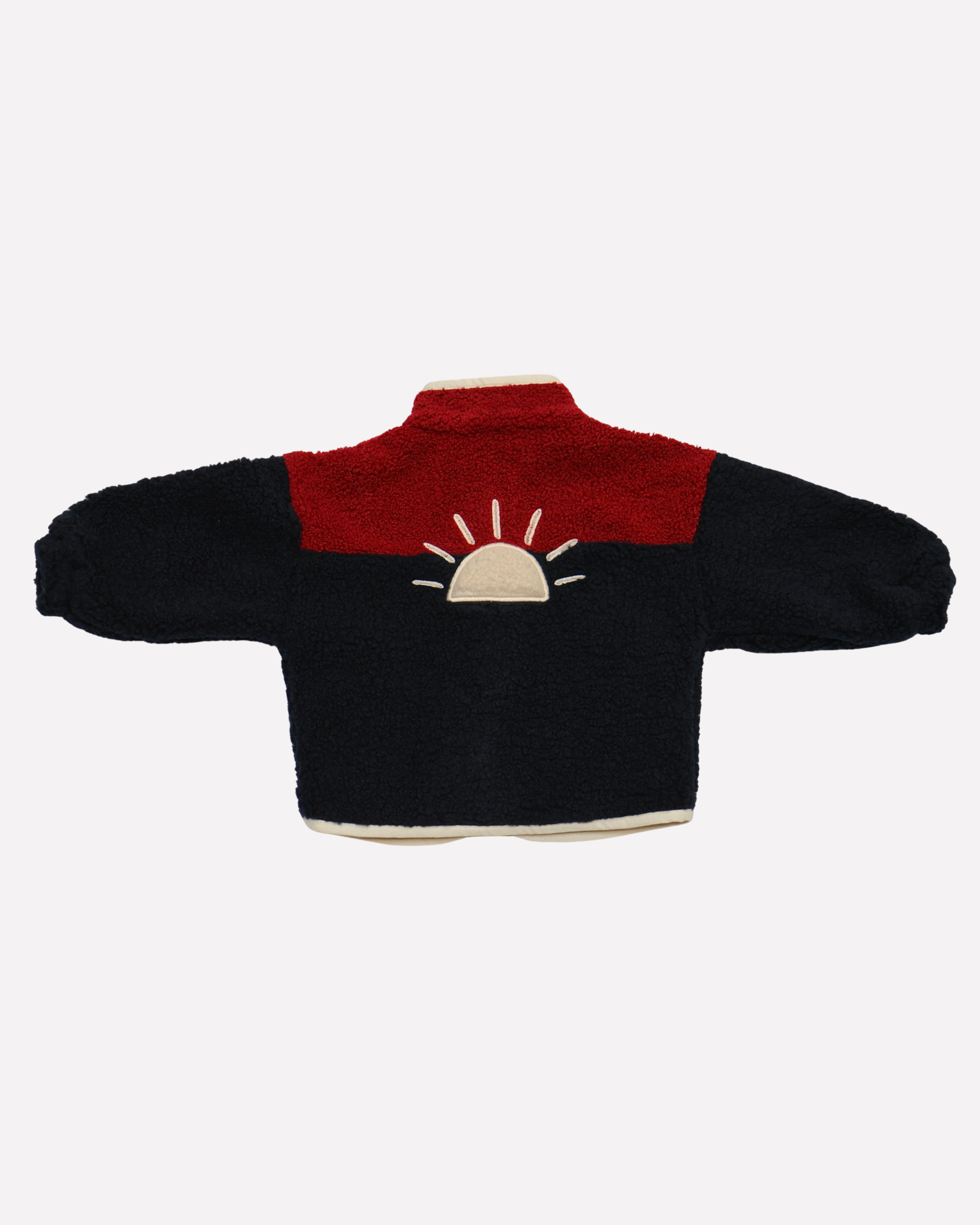 Ella and Rapha Teddy Sun giacca bimbi bordeaux in pile