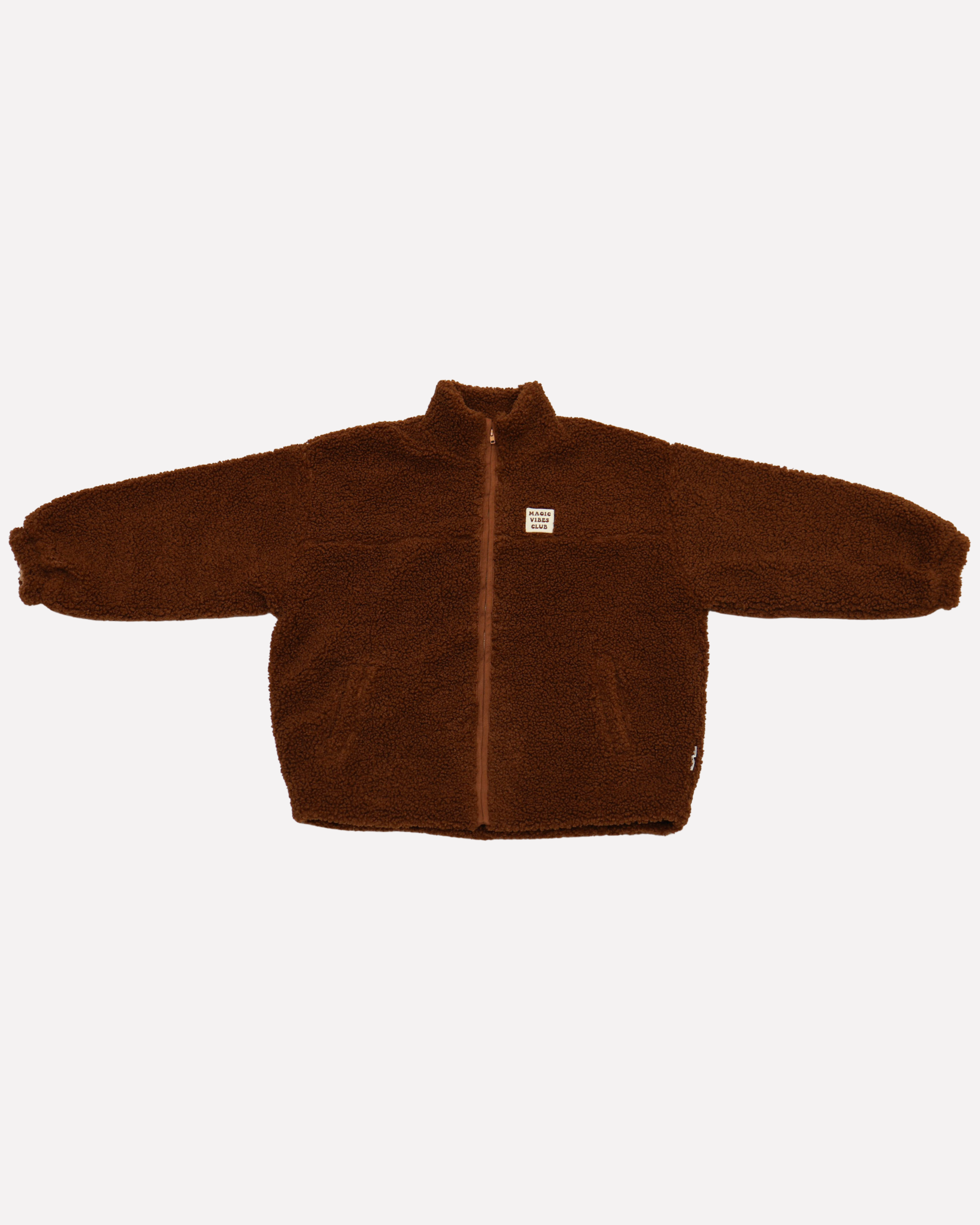 Ella and Rapha Heart Jacket giacca teddy marrone unica pile