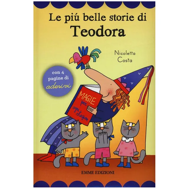 Nicoletta Costa Teodora storie libro con adesivi