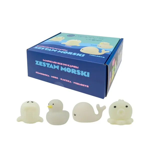 Mary's Set 4 luci bagnetto RGB silicone IP67