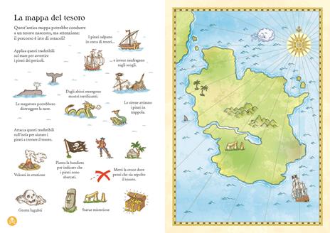 Usborne Pirati Libro con Trasferelli da 5 Anni