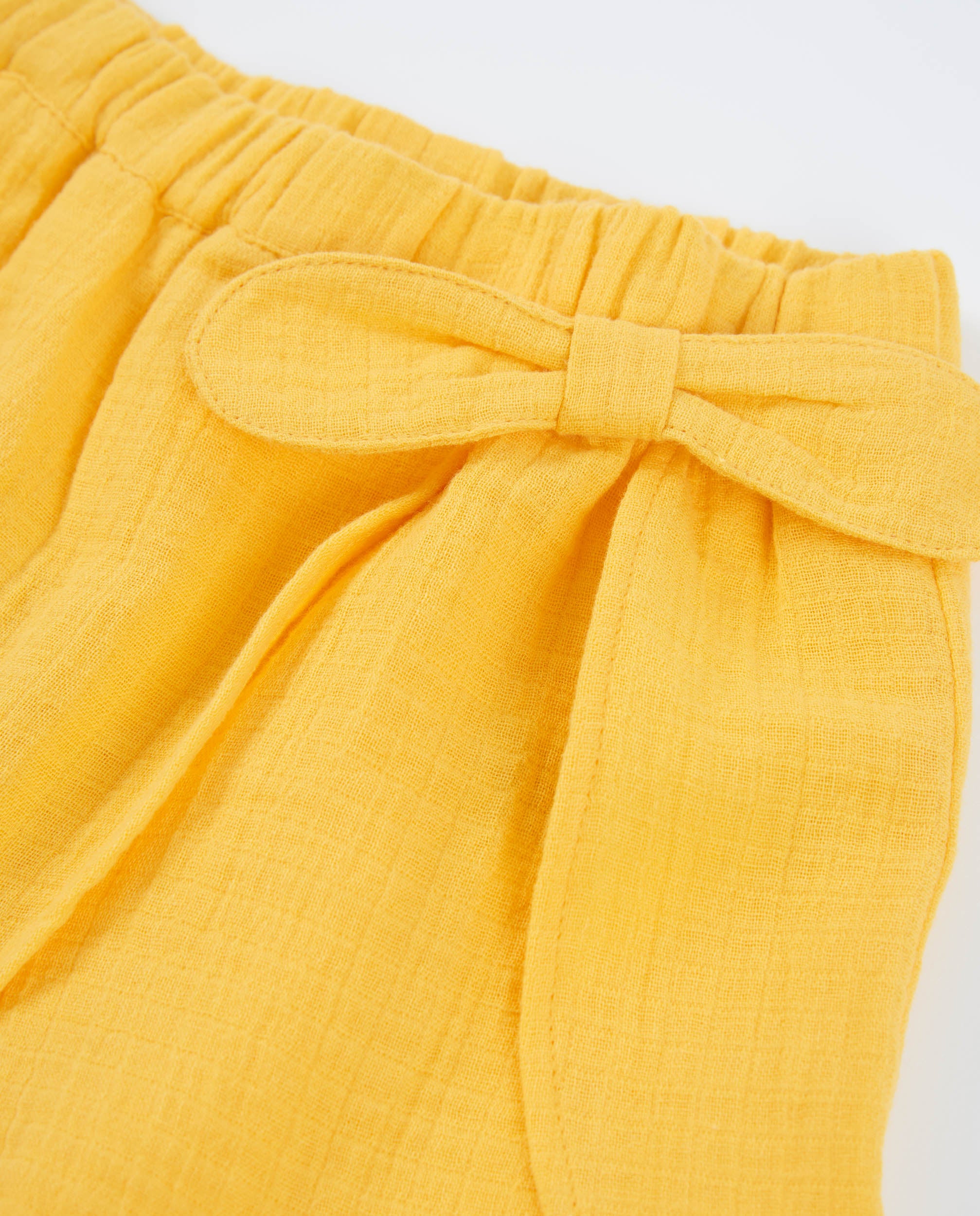 Tuc Tuc gonna pantalone bambina incrociata gialla