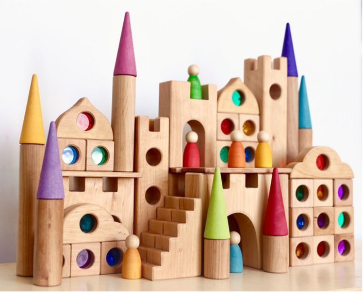 Bauspiel Small Color Street set costruzioni 30 pezzi