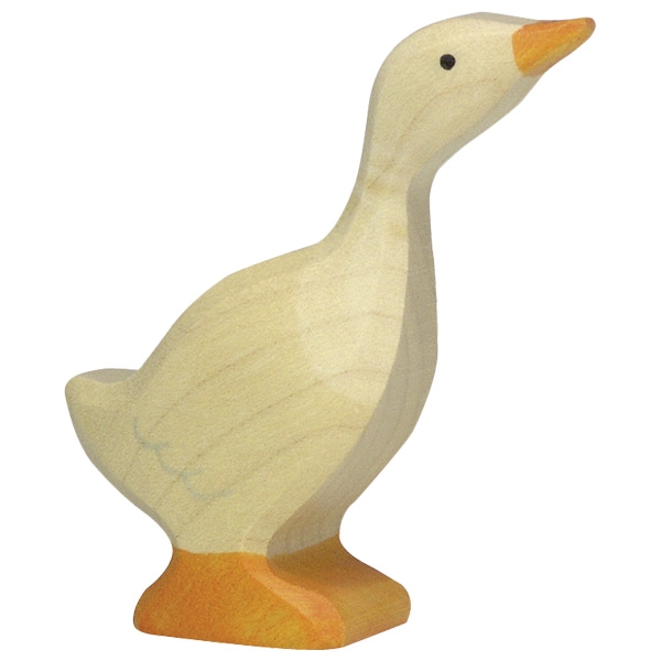 Holztiger Oca Piccola figura in legno dipinta a mano