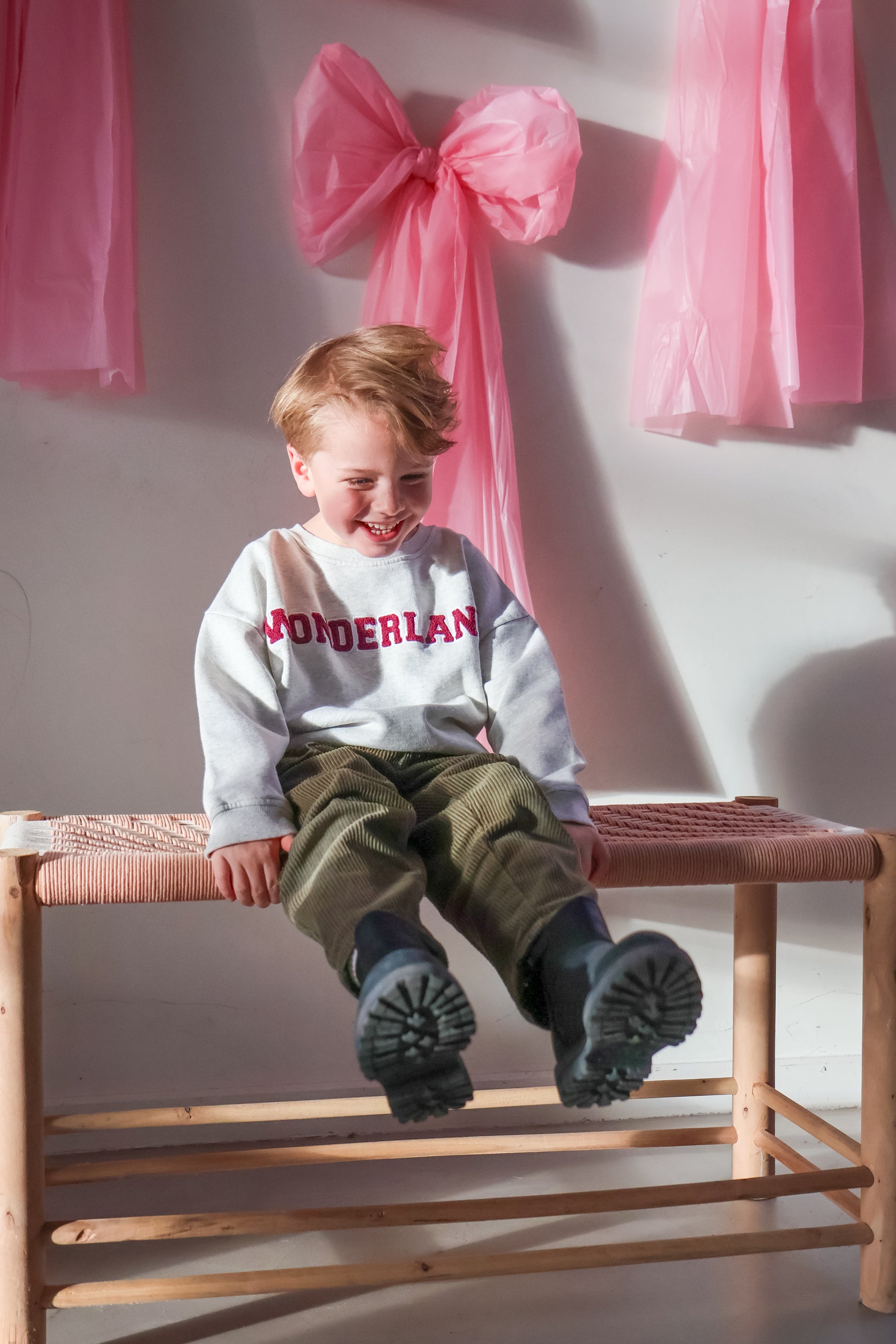 Ella and Rapha Wonderland felpa grigia bambino cuddleproof