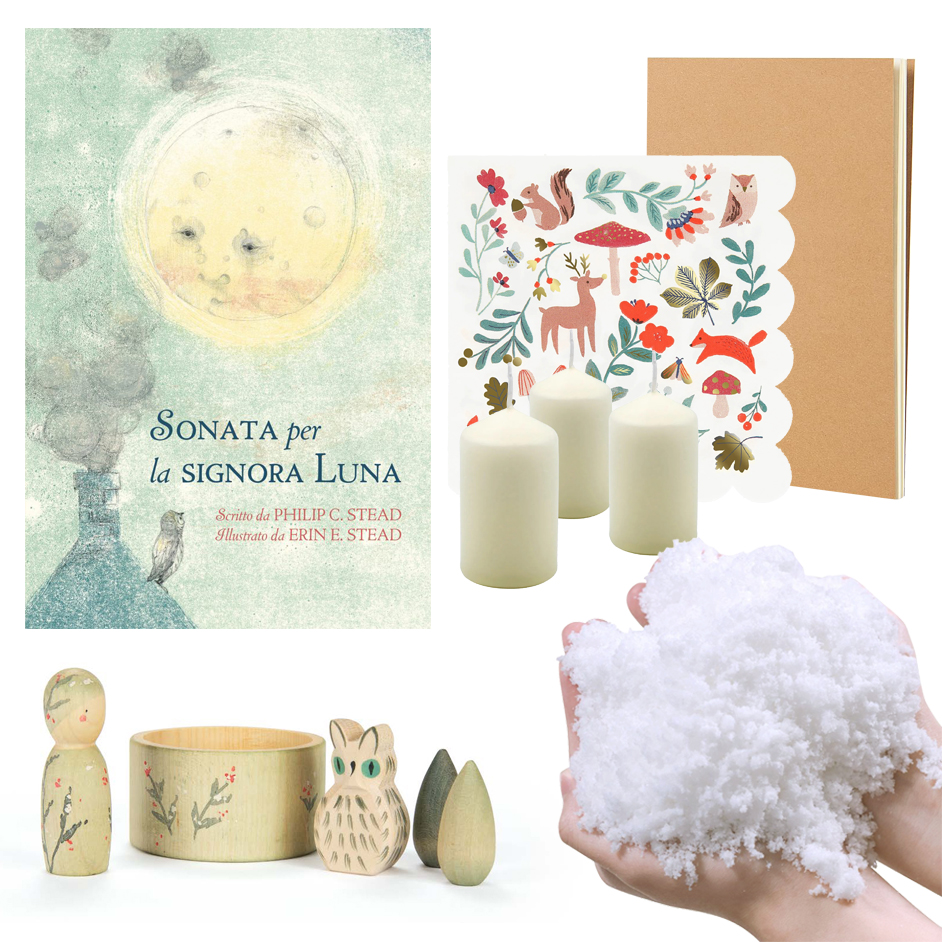PlayKitBaboo Inverno kit gioco con libro e Grapat
