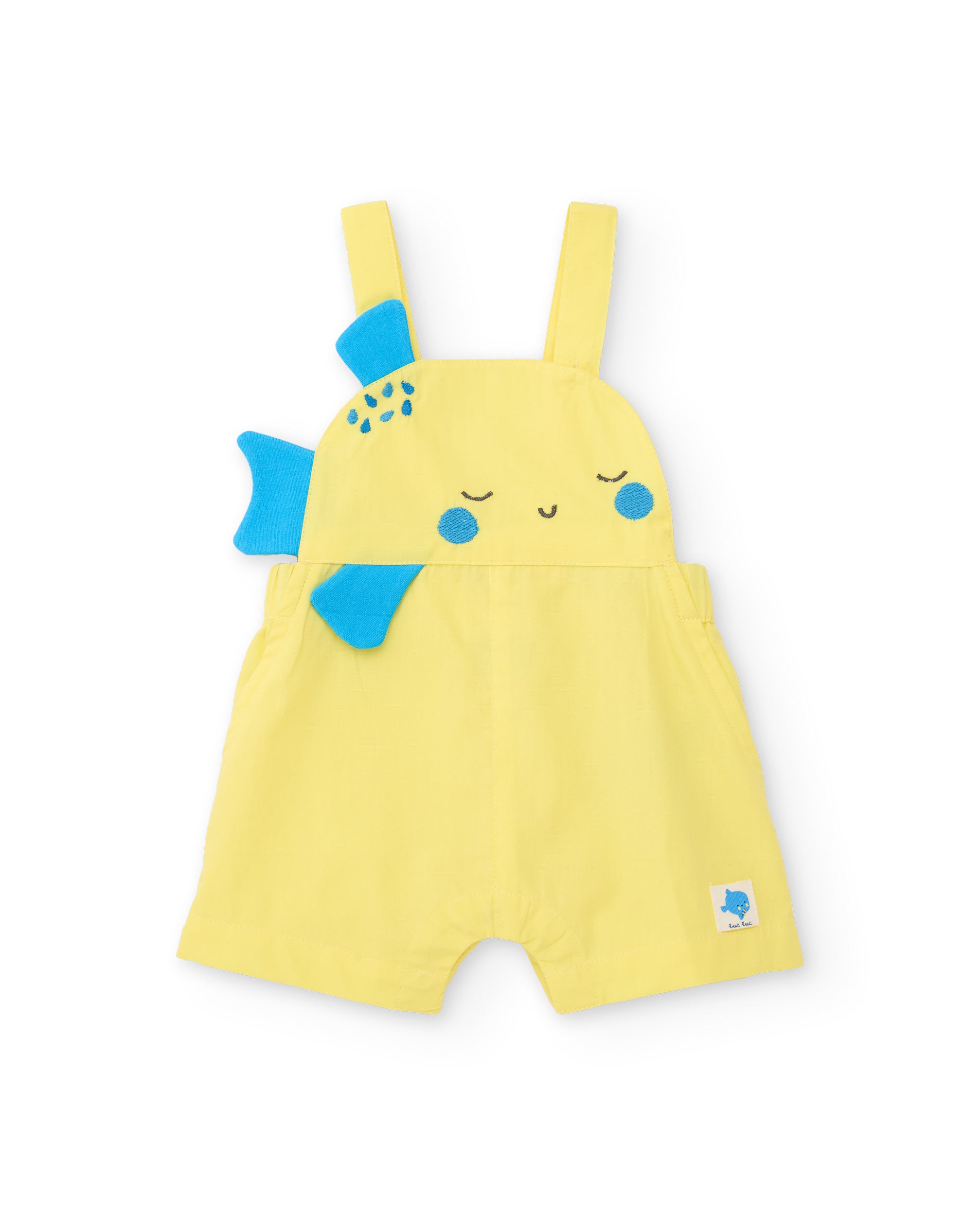Tuc Tuc completo neonato giallo 2 pezzi pagliaccetto cotone