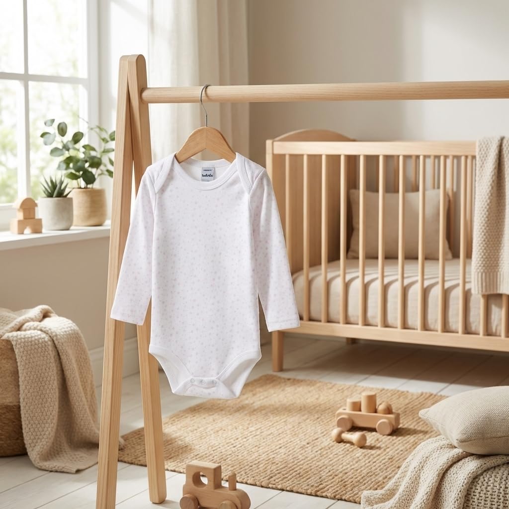 Babidu Body Manica Lunga Stelle Cotone 3-24 Mesi