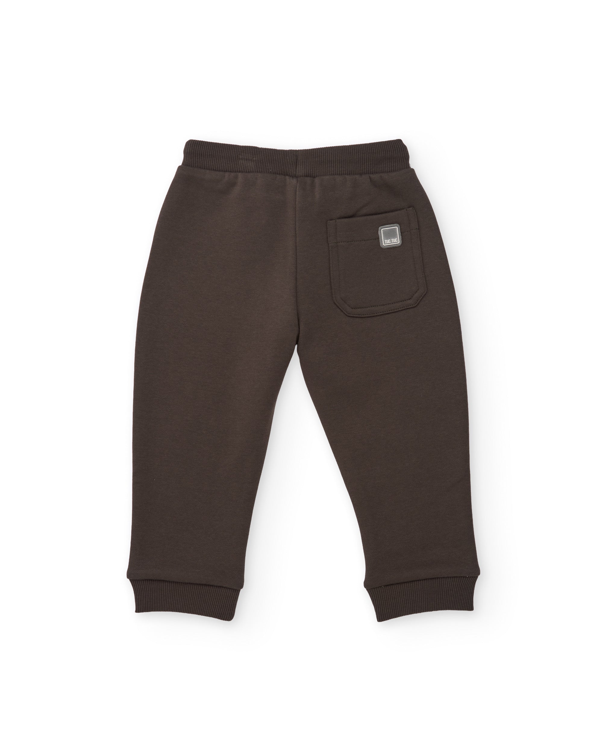Tuc Tuc pantaloni felpa bimbo marrone coulisse