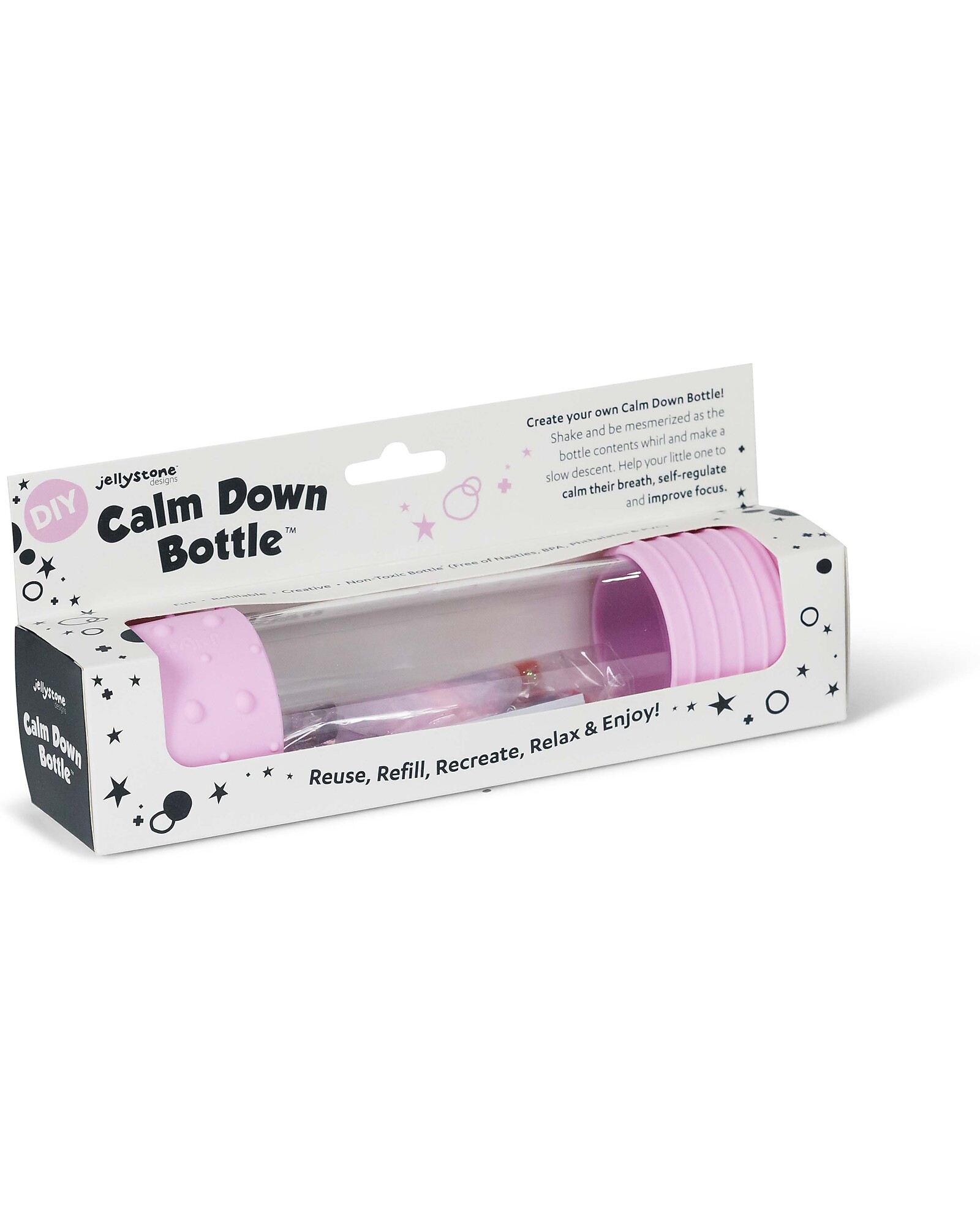 Jellystone Calm Down Bottle sensoriale rosa DIY
