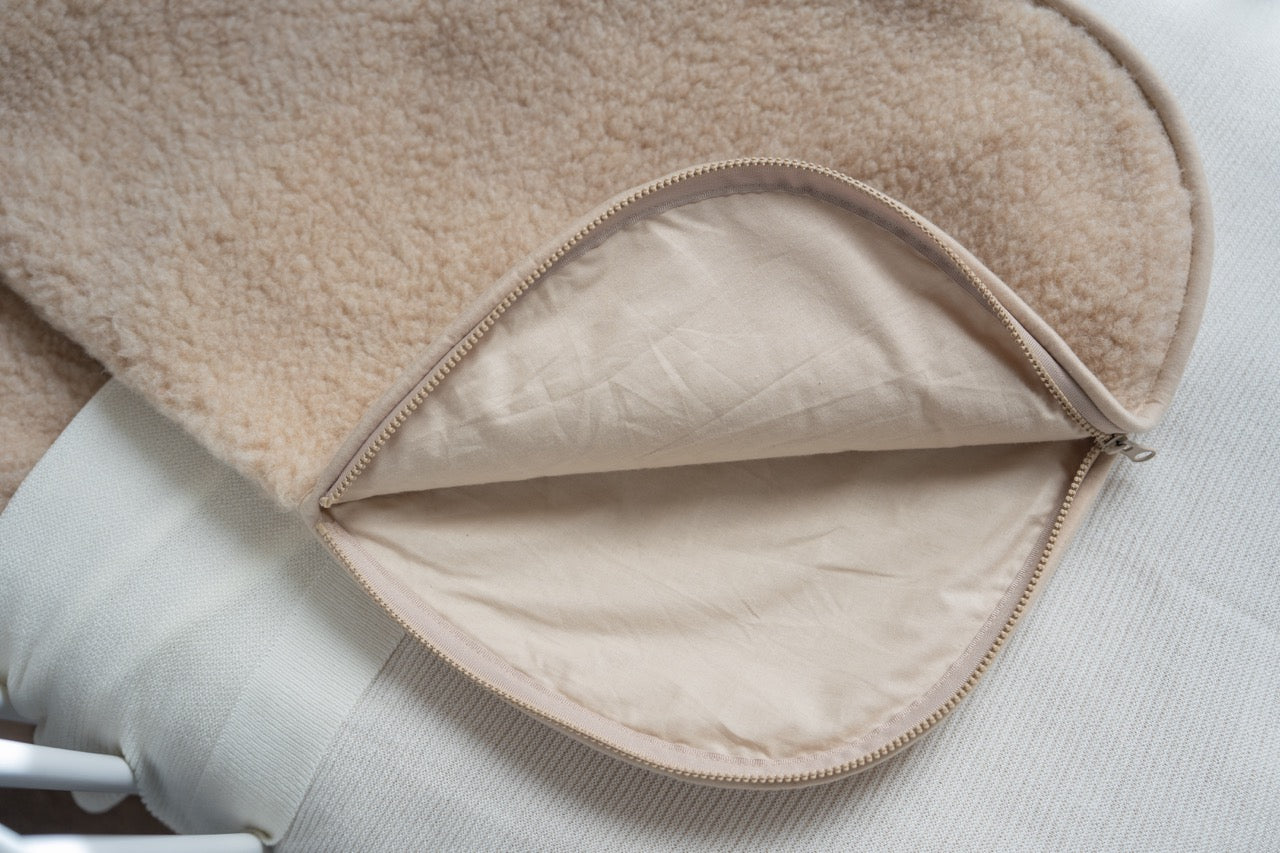 Kico Label sacco nanna invernale lana merino 70 cm naturel