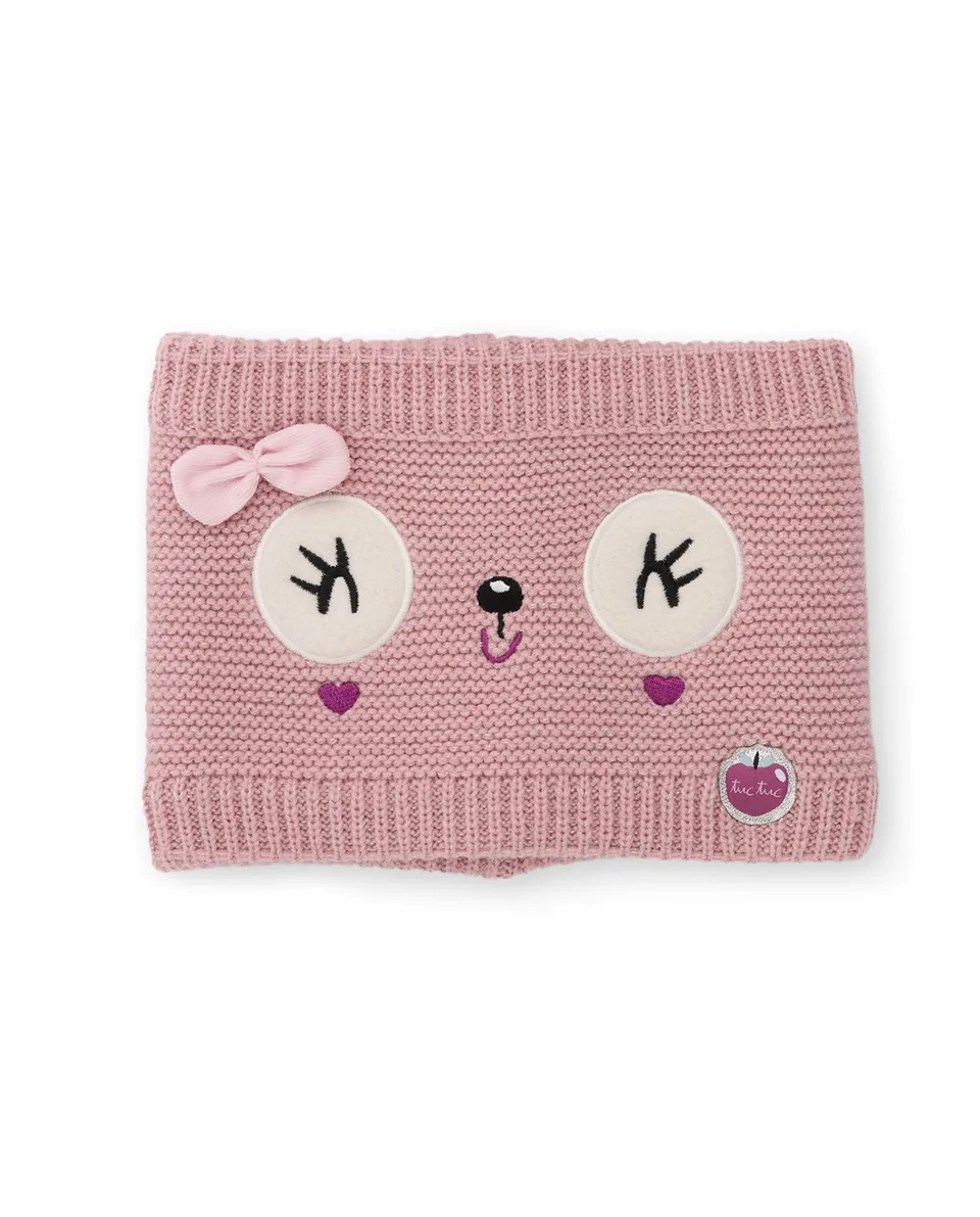 Tuc Tuc NY Fun scaldacollo bambina rosa panda