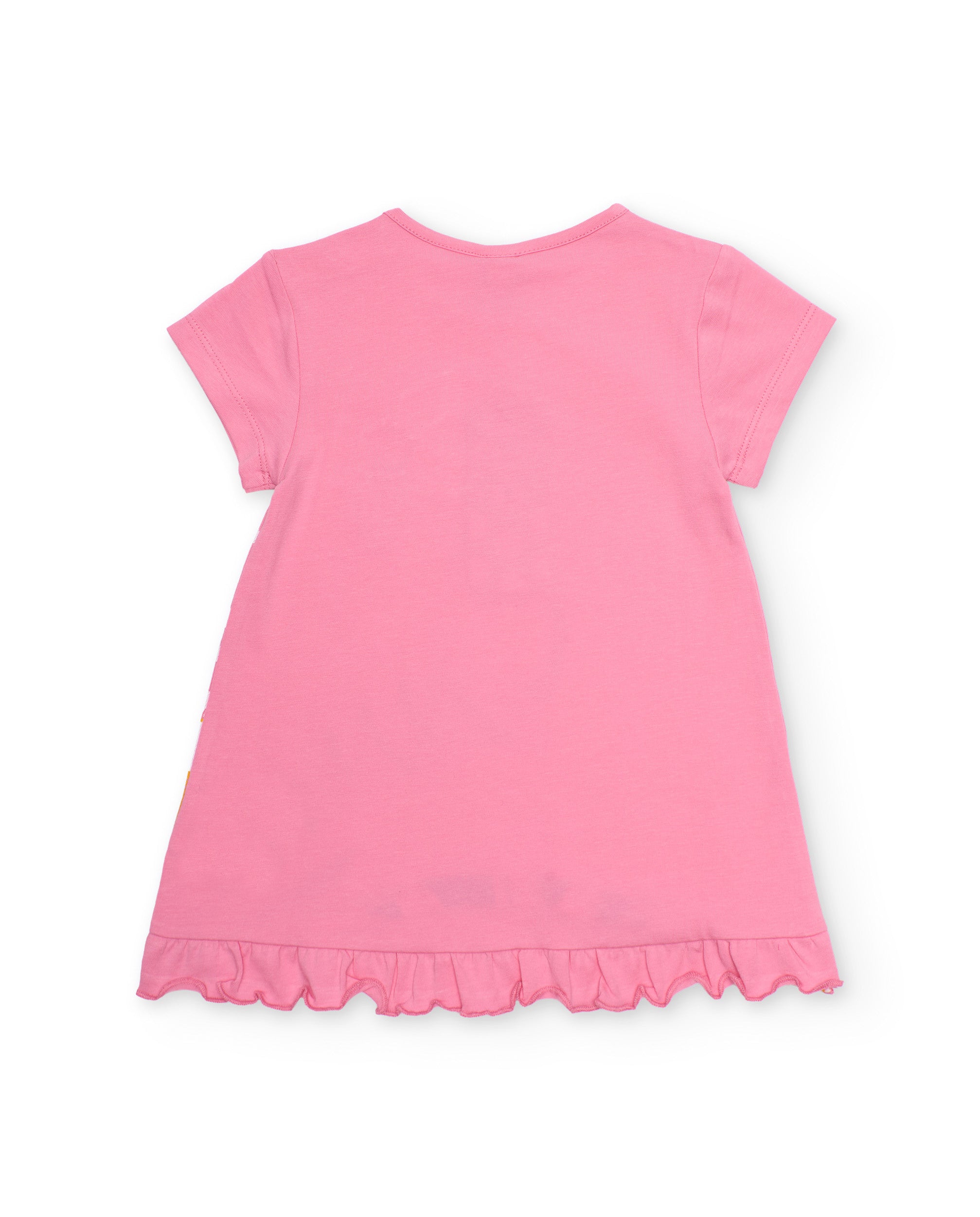 Tuc Tuc vestito bimba rosa dinosauro con volant