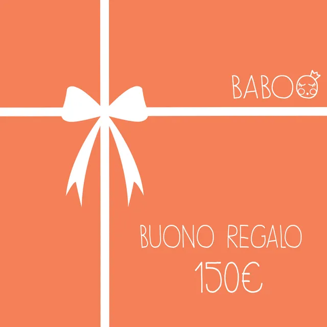 Baboo Buono Regalo 150 euro regalo bambini PDF stampabile