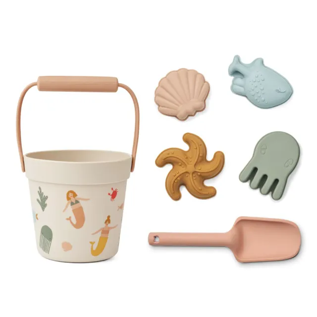 Liewood Dante set spiaggia Mermaid in silicone 6 pezzi