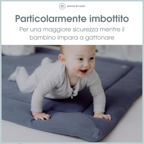 Emma & Noah Coperta Gattonare 120x120 cm imbottita cotone bio