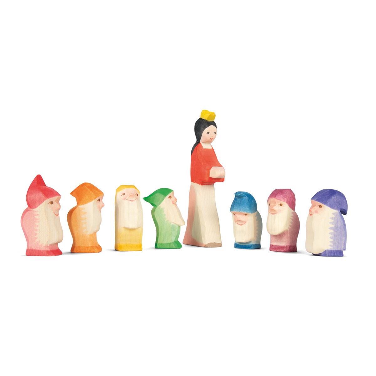 Ostheimer nano rosso figura legno dipinta a mano 7 cm