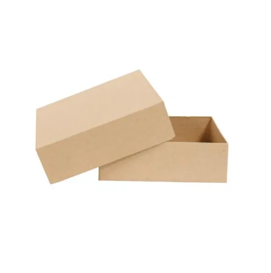 Décopatch Scatola con coperchio 16x16 cm cartapesta kraft