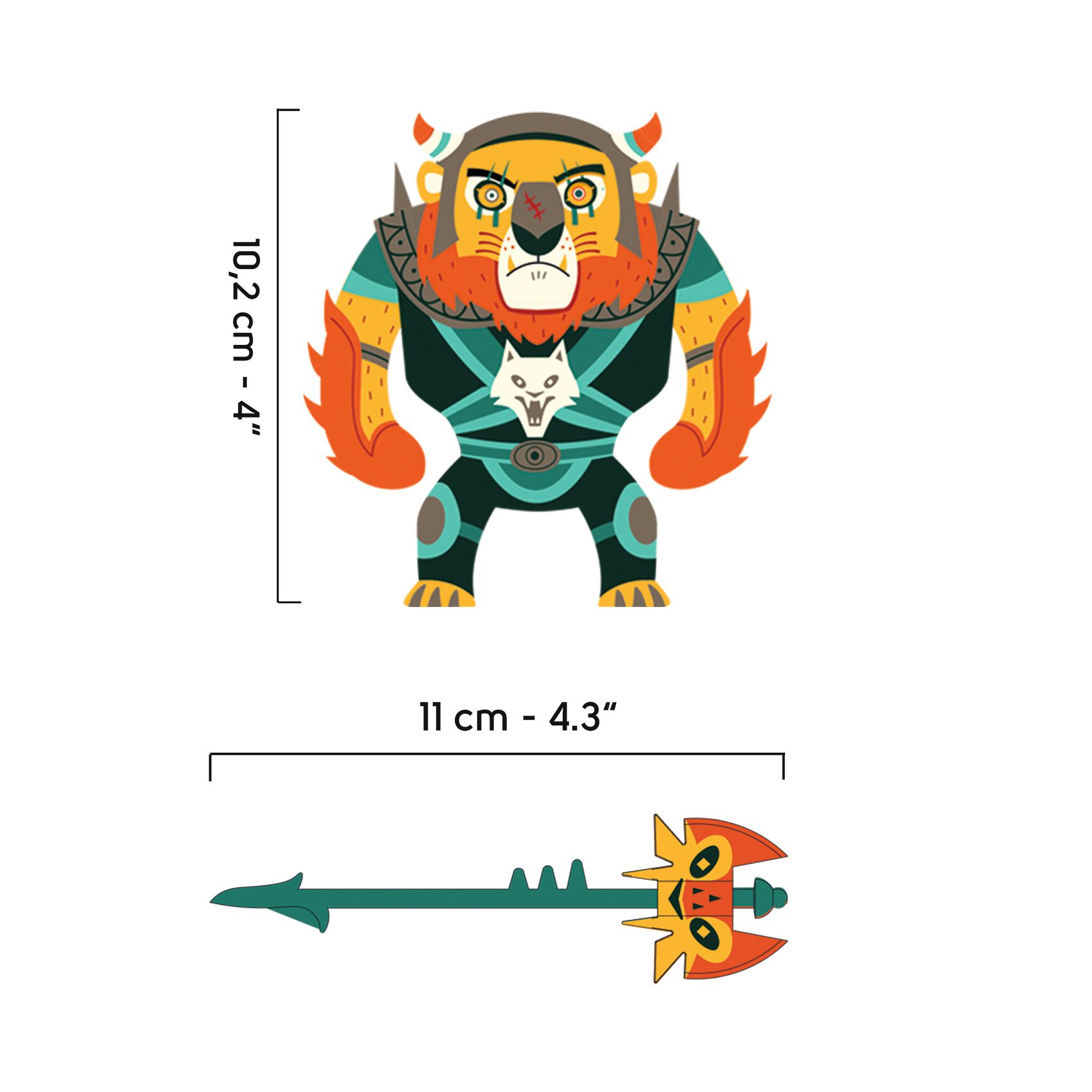 Djeco Arty Toys Ze Furious figura in vinile articolata