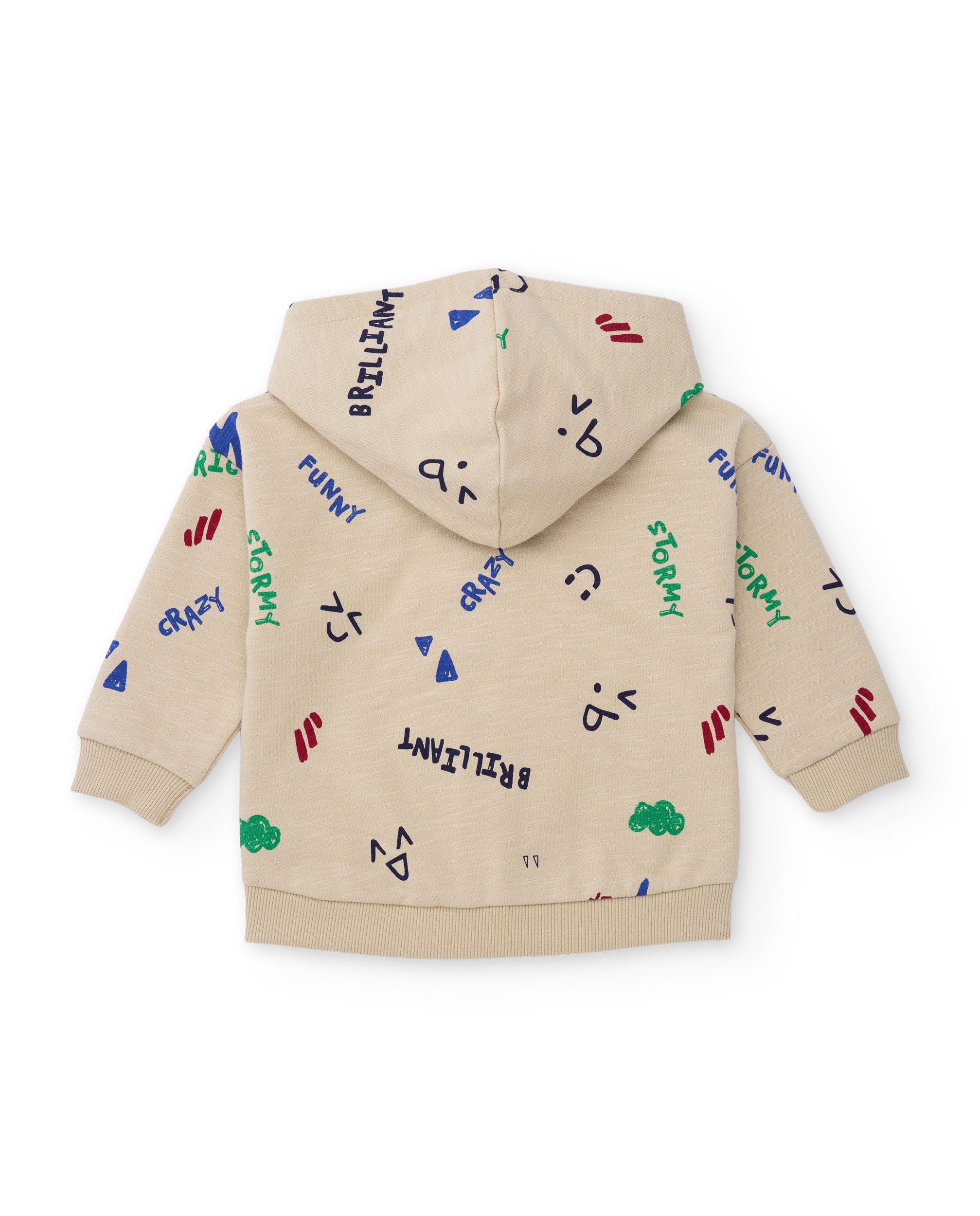 Tuc Tuc giacca pile bambino beige cappuccio