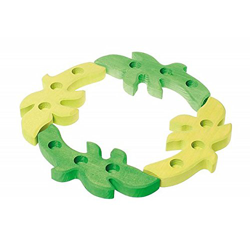 Grimm's Foglia Verde Bosco candeliere legno + portacandela