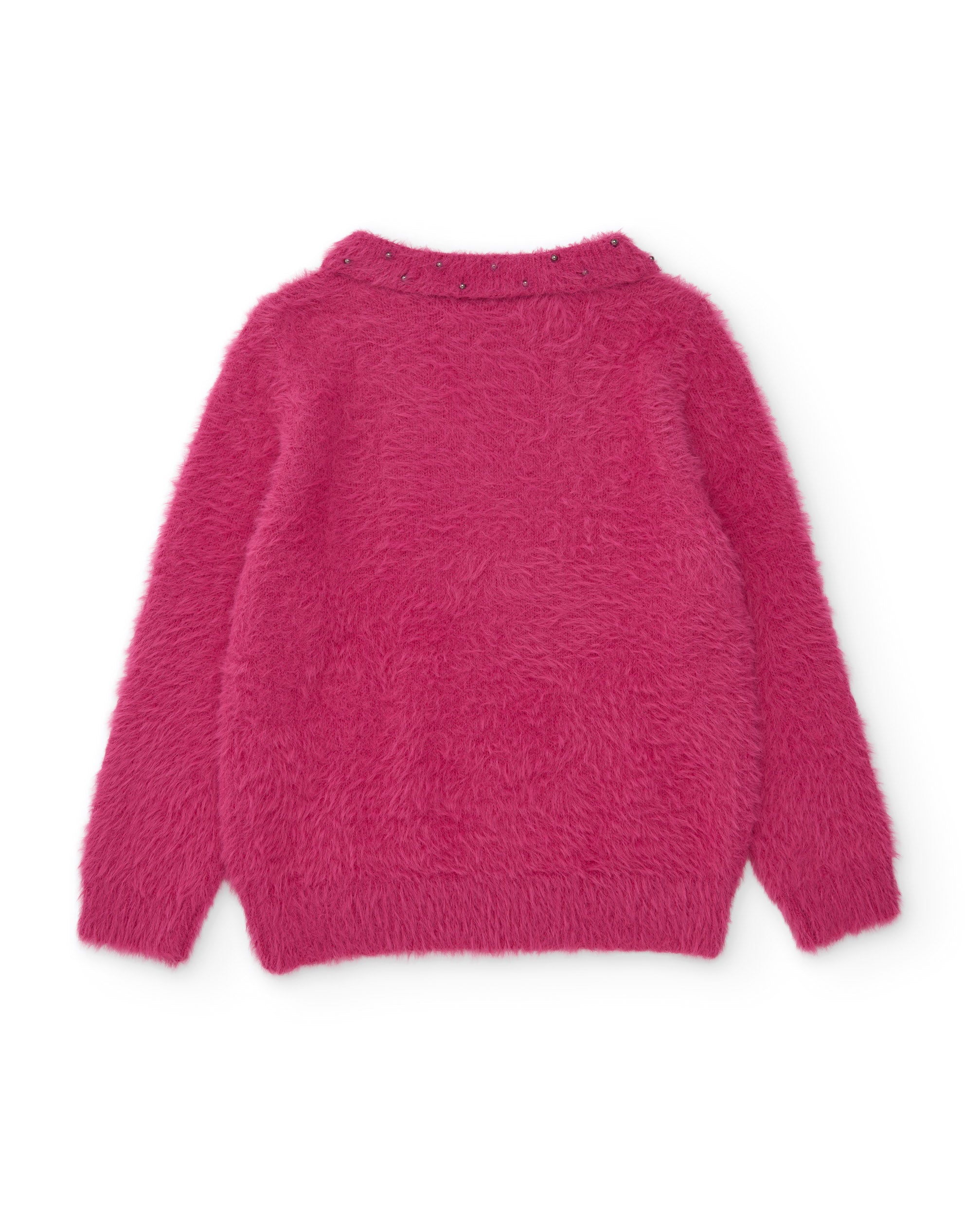 Tuc Tuc maglione bambina girocollo peloso fucsia