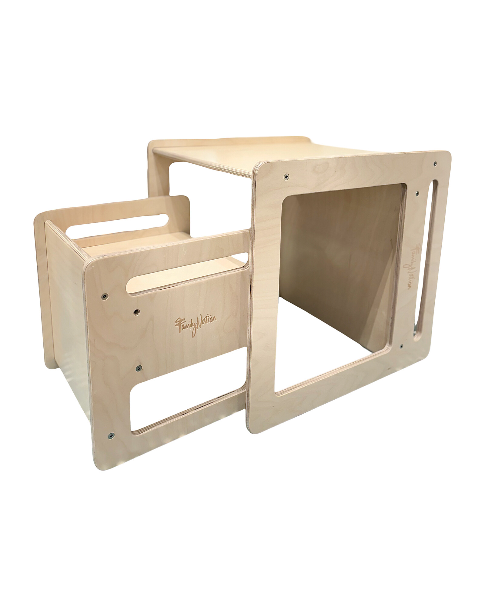 Set Tavolo + Sedia Evolutiva Montessori in legno di betulla