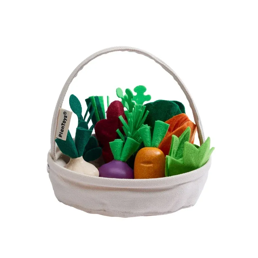 PlanToys Fresh Veggie Basket Cesto 12 Pezzi