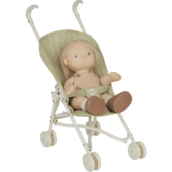 OlliElla Sollie Stroller passeggino bambole Sage cotone