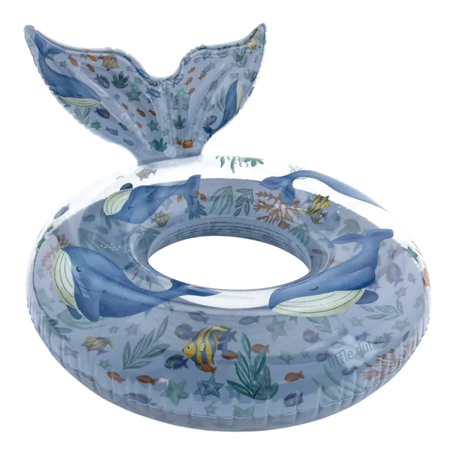 Little Dutch salvagente blu coda balena 91 cm PVC
