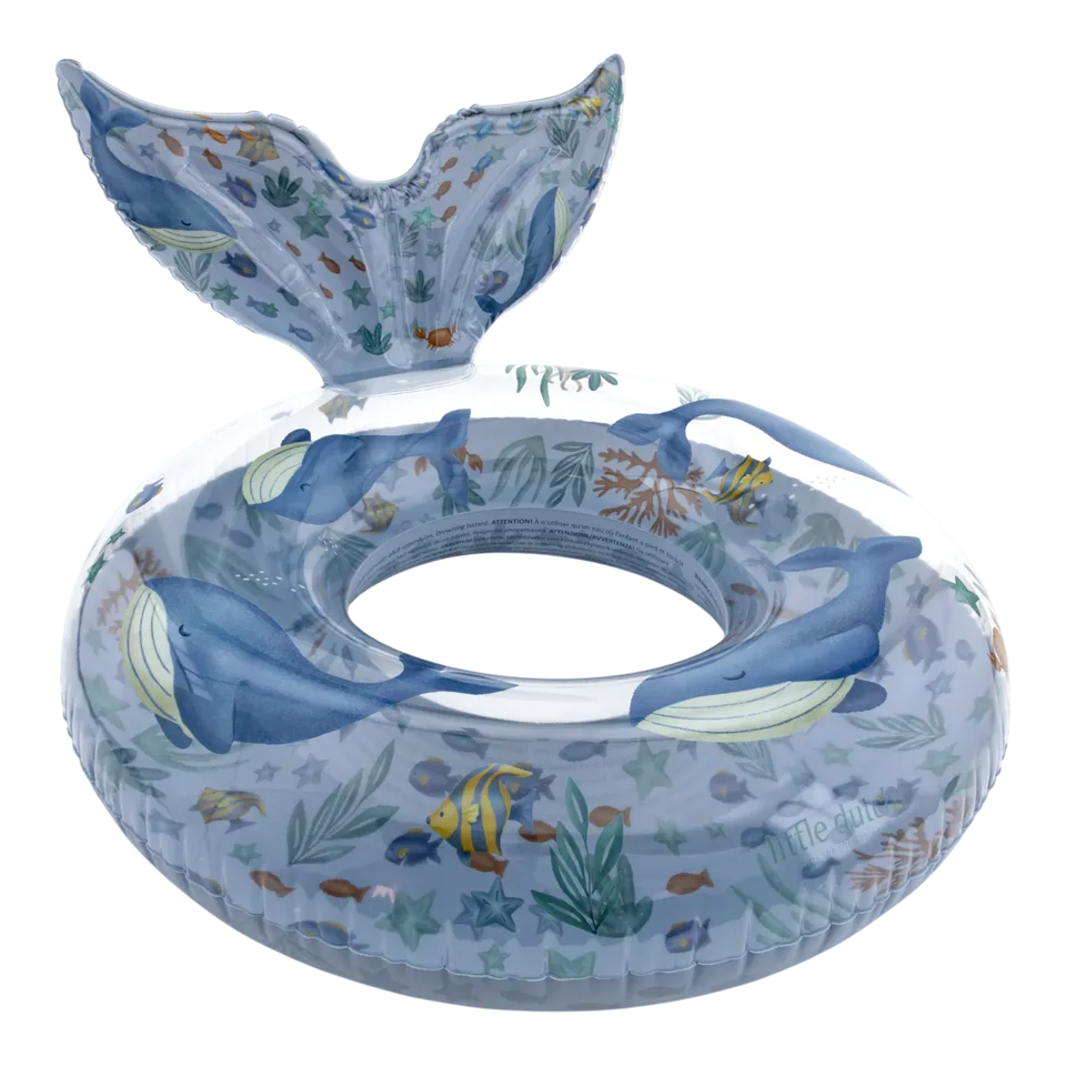 Little Dutch salvagente blu coda balena 91 cm PVC