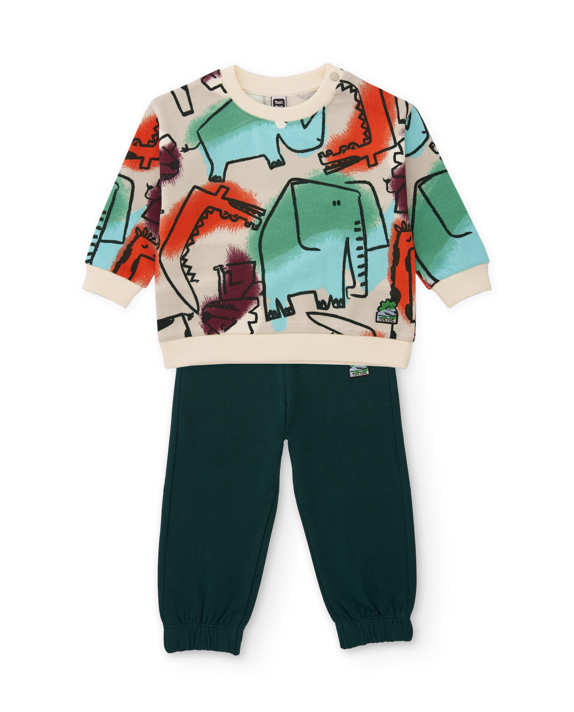 Tuc Tuc Geo-Logic tuta bimbo beige savana pile