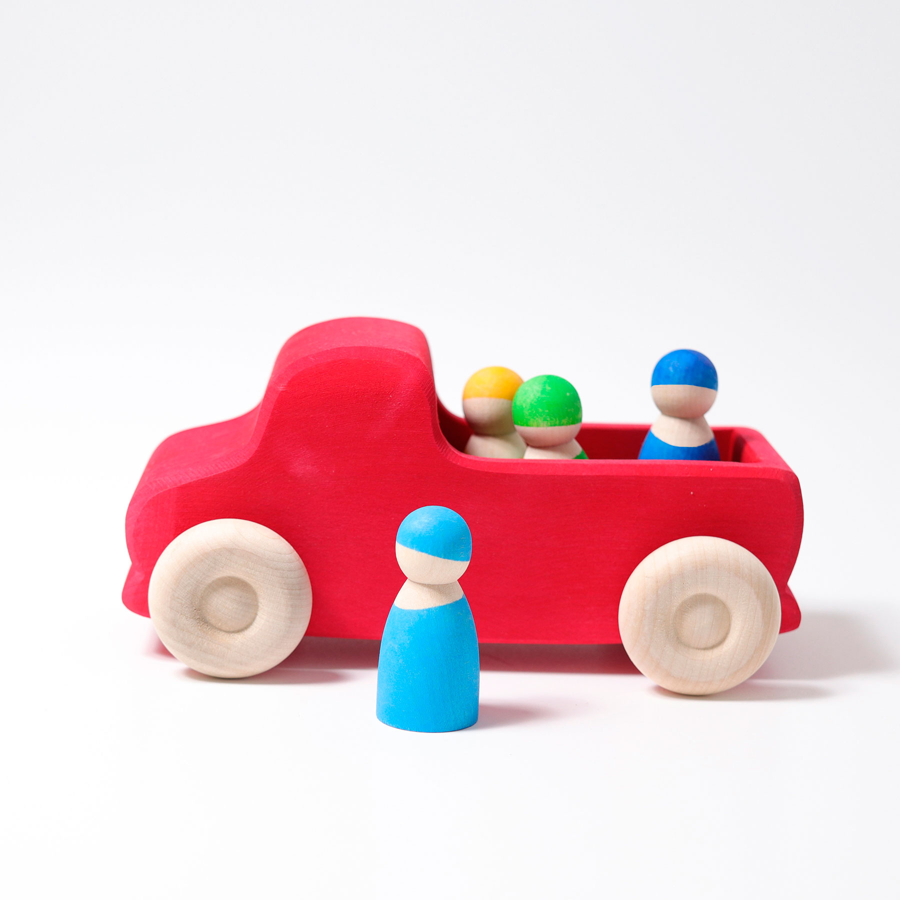 Grimm's Large Truck rosso macchina legno 22 cm