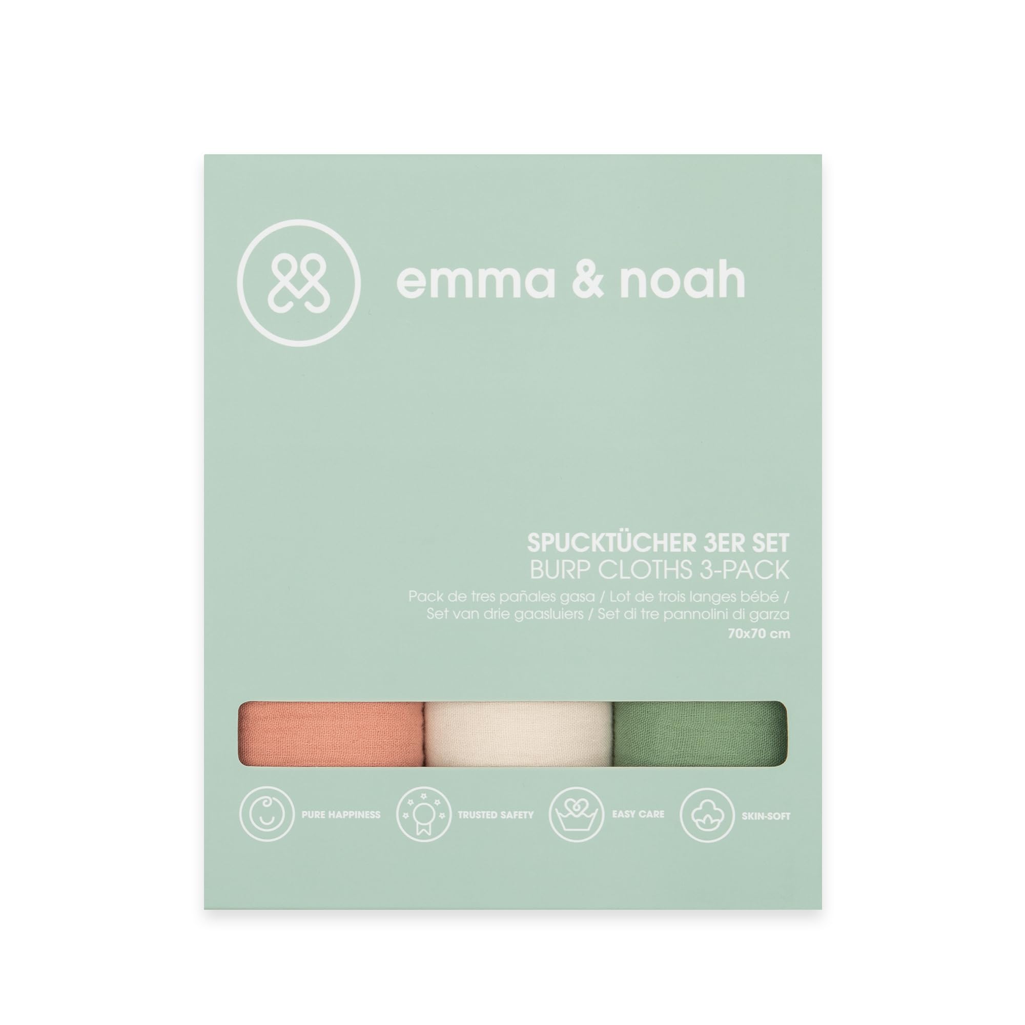 emma & noah Pannolini Garza 70x70 Frutteto 3 pz Bio