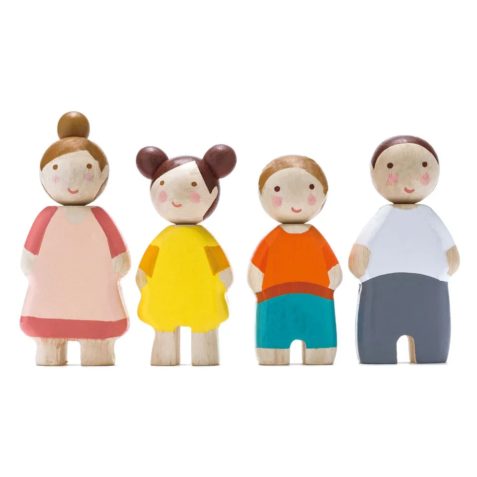Tender Leaf The Leaf Family personaggi legno set 4 pezzi