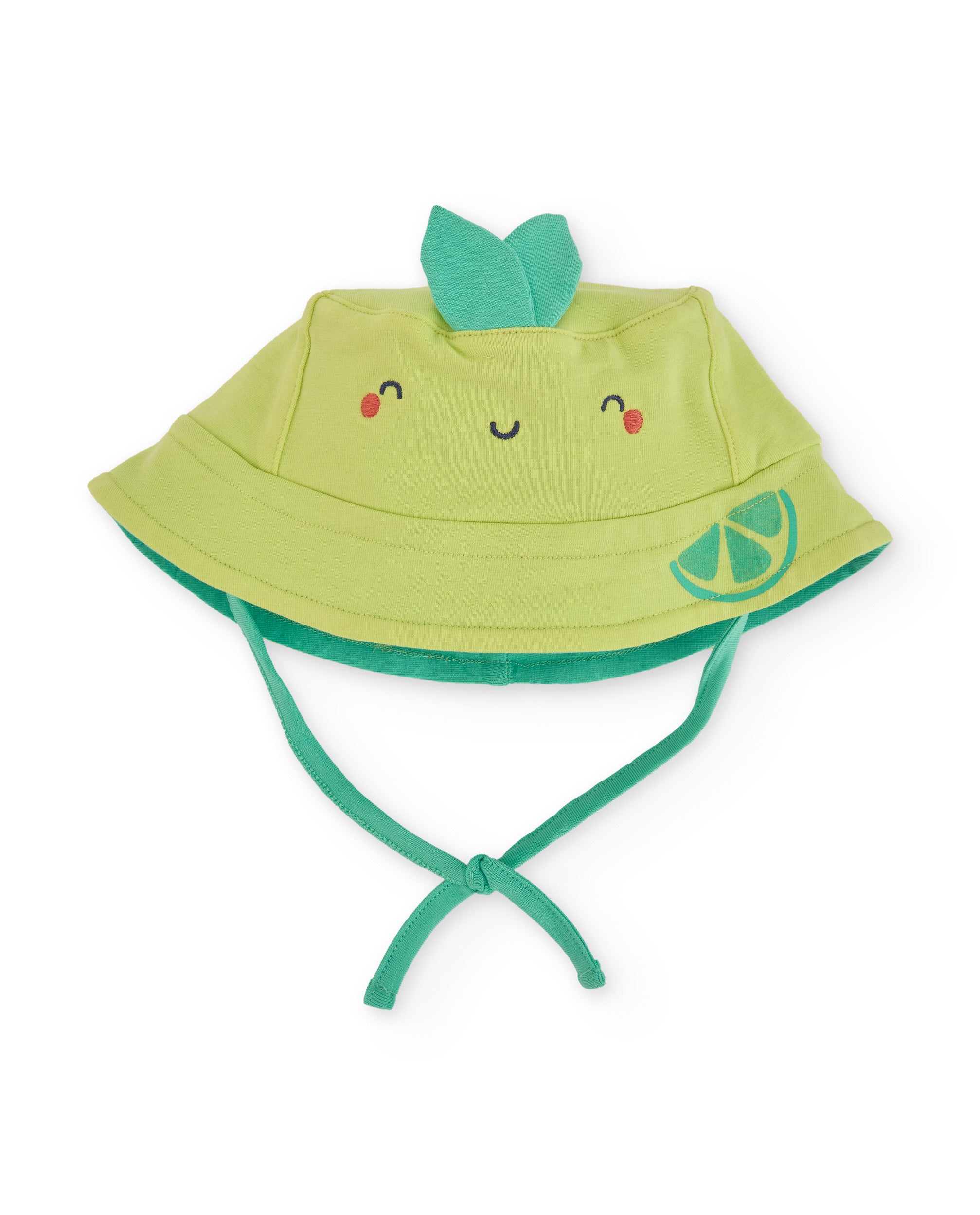 Tuc Tuc cappello neonato verde maglina con laccetti
