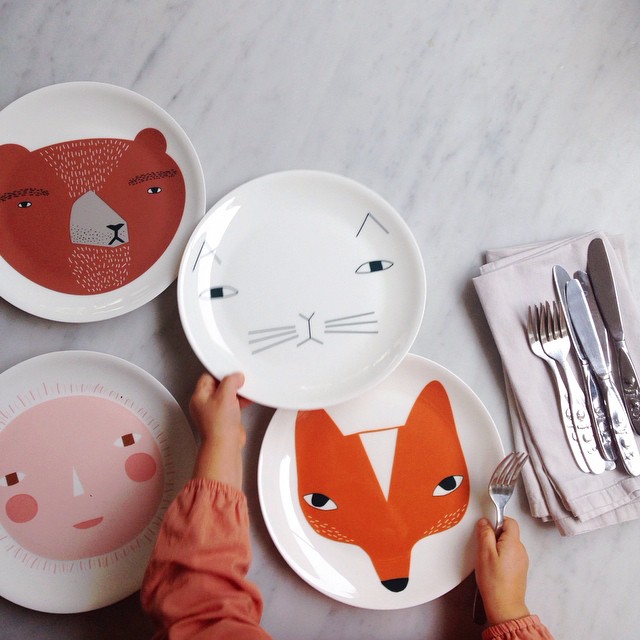 Donna Wilson Fox piatto porcellana 21 cm