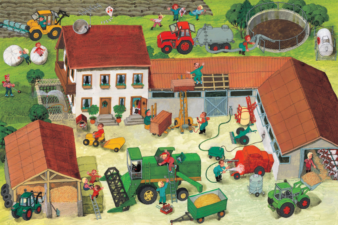 Gallucci La Fattoria libro affresco bambini